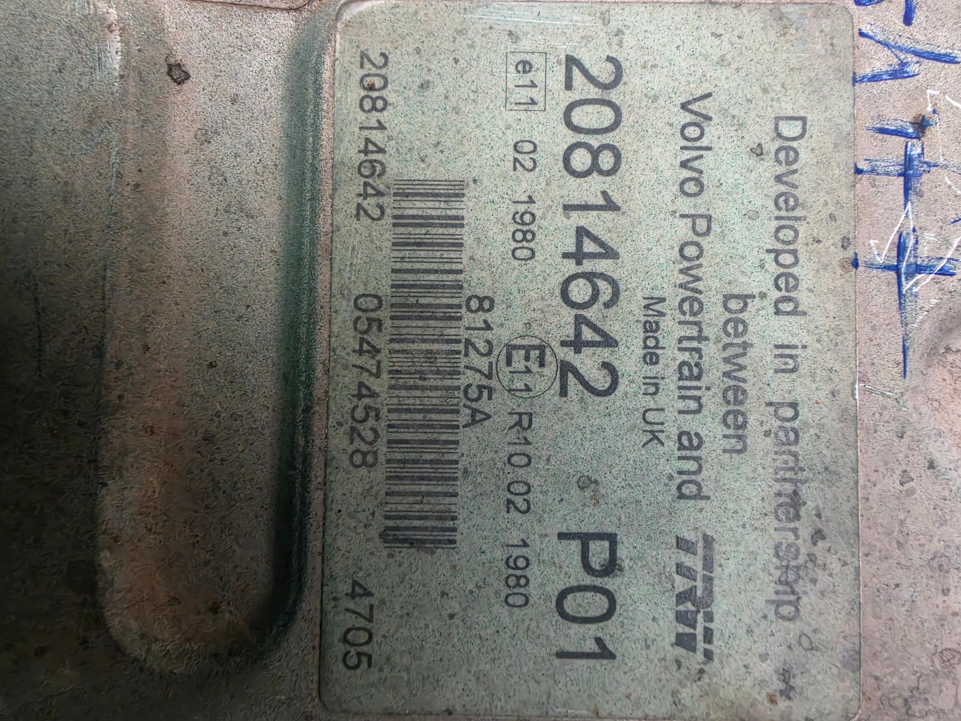 D12 Engine Control Module 2007