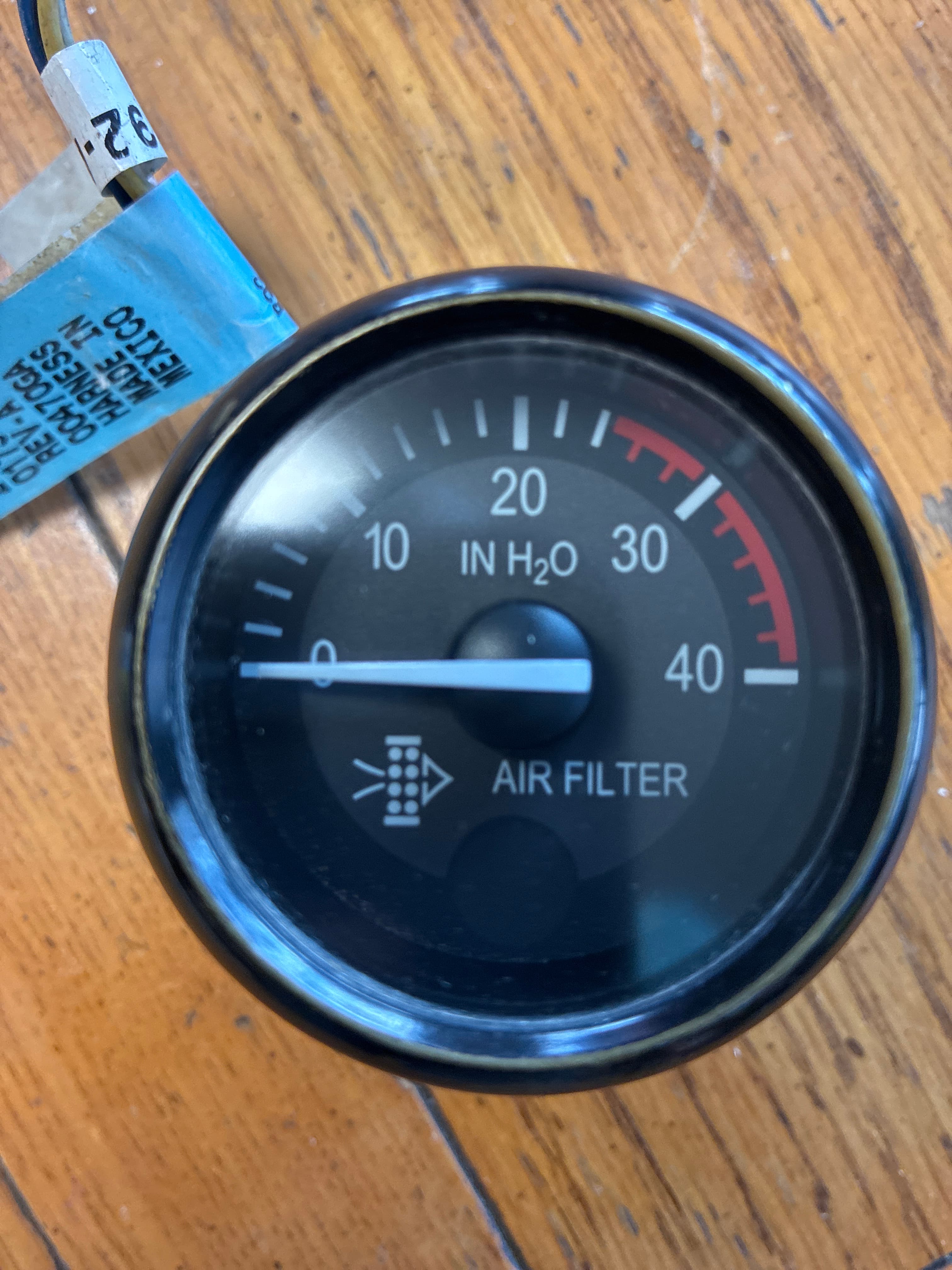 Peterbilt Air Filter Gauge