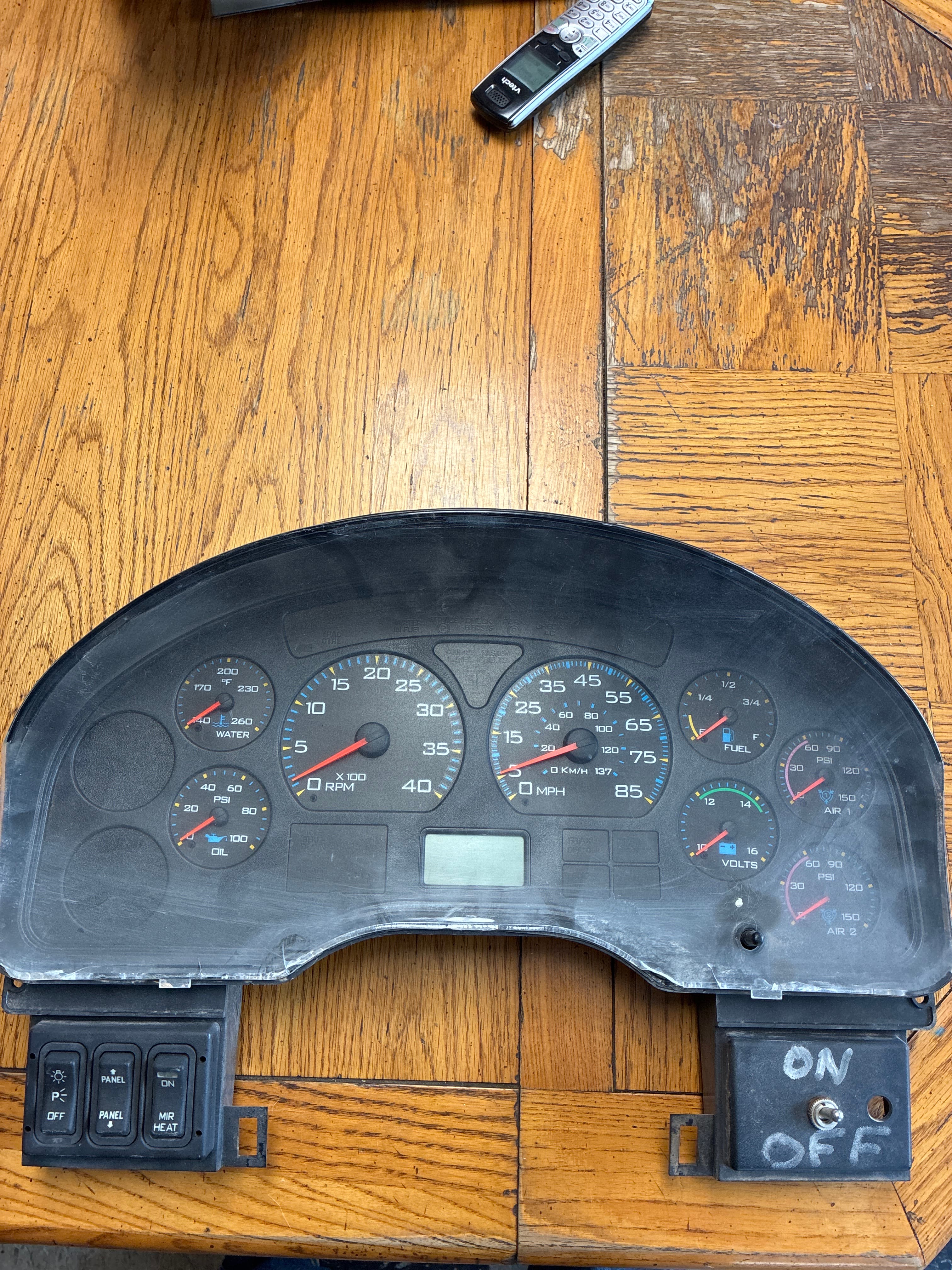 International 4300 Speedometer Instrument Cluster